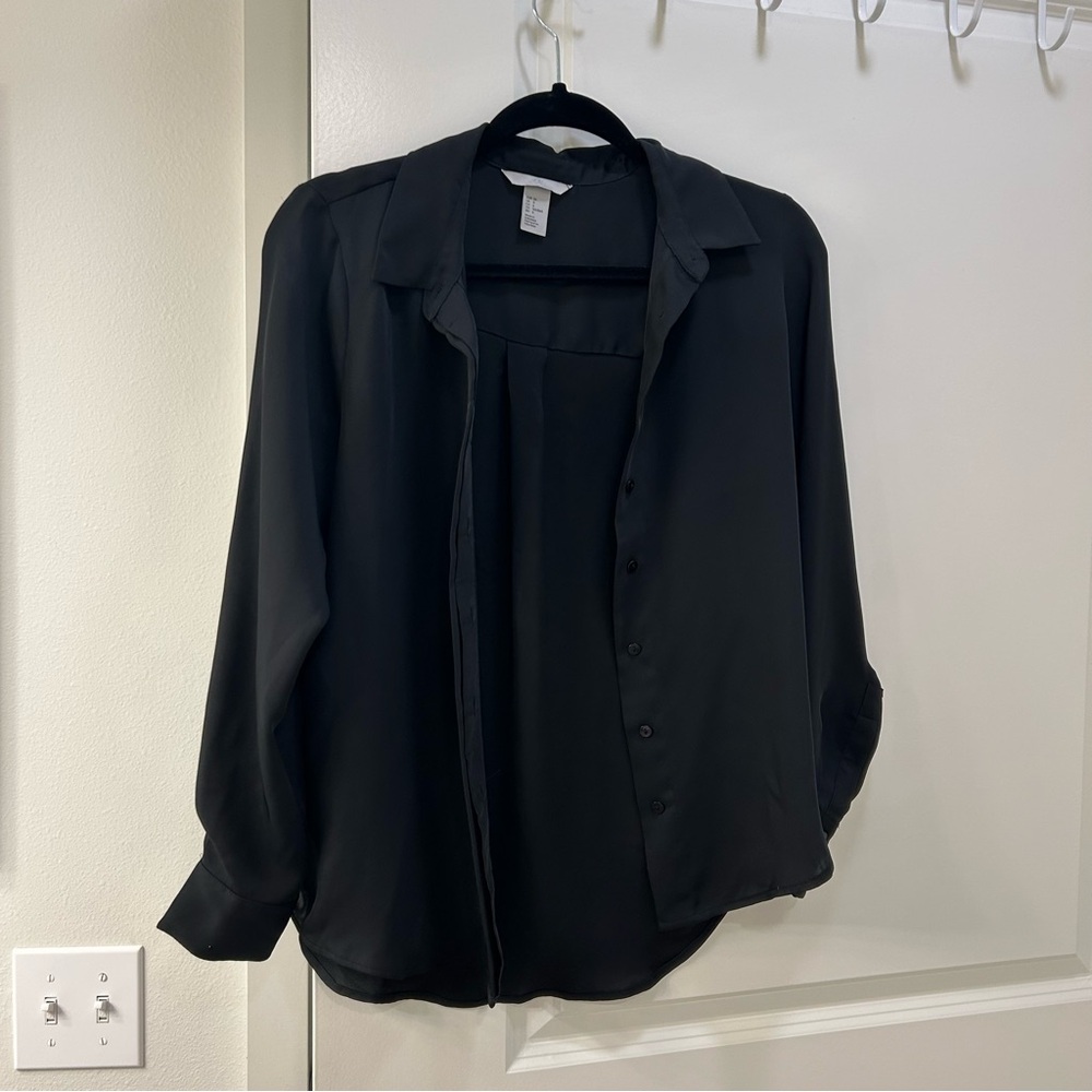H&M black blouse